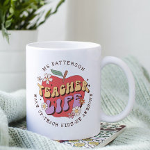 Teacher Life Wake Teach School gepersonaliseerde n