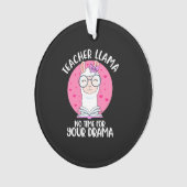 Teacher Llama Ornament (voorkant)