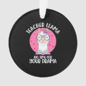Teacher Llama Ornament (voorkant)
