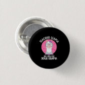 Teacher Llama Ronde Button 3,2 Cm (Voorkant /achterkant)