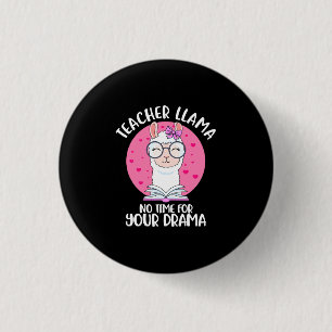 Teacher Llama Ronde Button 3,2 Cm