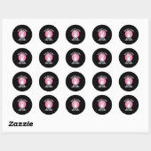 Teacher Llama Ronde Sticker (Vel)