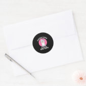 Teacher Llama Ronde Sticker (Envelop)