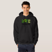 Teacher Love Kindergarten Funny Shamrock St Patric Hoodie (Voorkant volledig)