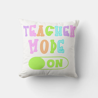 Teacher Mode On Pillow Kussen