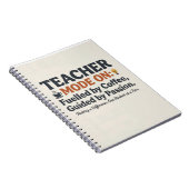 Teacher Mode On style quotes Notitieboek (Rechterzijde)