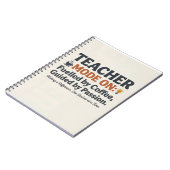Teacher Mode On style quotes Notitieboek (Linkerzijde)