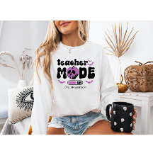 Teacher Mode op Spooky Custom Sweatshirt