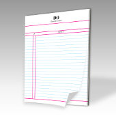 Teacher Monogram Daily To Do List Notepad Notitieblok