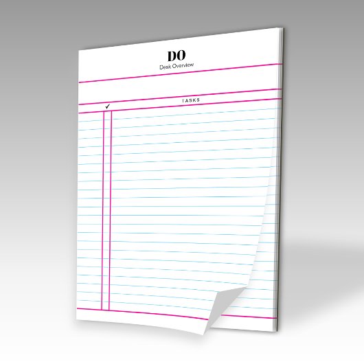 Teacher Monogram Daily To Do List Notepad Notitieblok