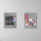 Teacher Motivational Quote poster Wall art Muurkunst Sets (Voorkant)