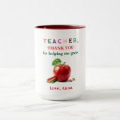 Teacher Mug Gift – Thank You Message Mok (Midden)