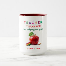 Teacher Mug Gift – Thank You Message Mok