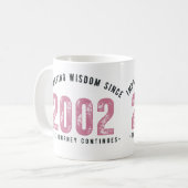 Teacher Mug - Imparting Wisdom Since 2002 Koffiemok (Voorkant links)