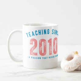 Teacher Mug | Teaching Since 2010 Koffiemok