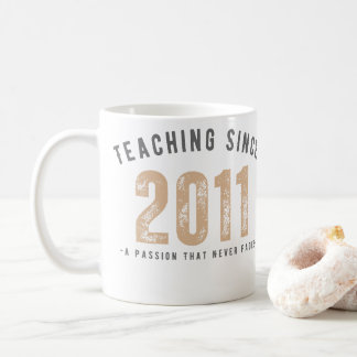 Teacher mug | Teaching since 2011 Koffiemok