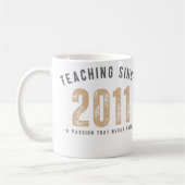 Teacher mug | Teaching since 2011 Koffiemok (Links)