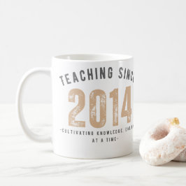 Teacher Mug | Teaching Since 2014 Koffiemok