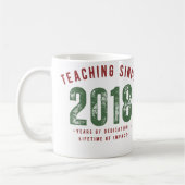 Teacher Mug | Teaching Since 2018 Koffiemok (Links)