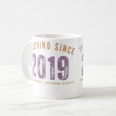 Teacher Mug | Teaching Since 2019 Koffiemok (Voorkant links)