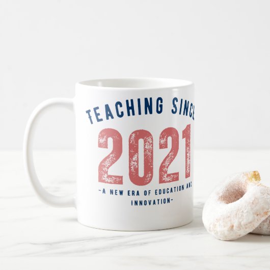 Teacher Mug | Teaching Since 20212 Koffiemok (Met donut)