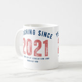 Teacher Mug | Teaching Since 20212 Koffiemok (Voorkant links)