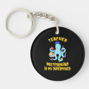 Teacher Multitasking Humor Sleutelhanger