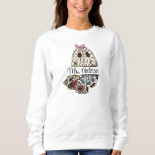 Teacher Name Cute Floral Ghost Trui (Voorkant)