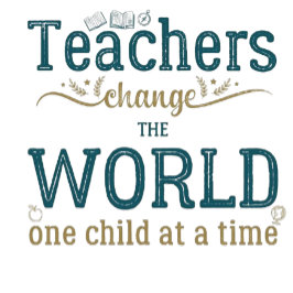 Teacher name elegant quote modern white frame briefhoofd