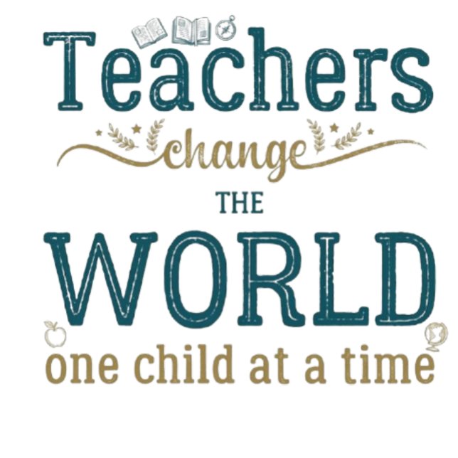 Teacher name elegant quote modern white frame briefhoofd (Creator heeft geüpload)