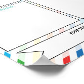 Teacher Nieuwsbrief bewerkbare sjabloon Poster (Hoek)