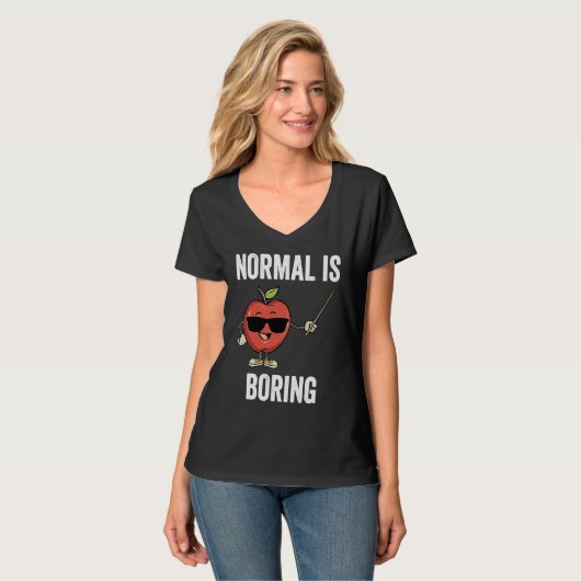 Teacher Normal Is Boring Cool Teaching T-shirt (Voorkant volledig)