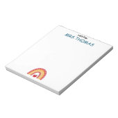 Teacher Notepad – A Note from Rainbow Design Notitieblok (Linkerzijde)