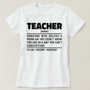 Teacher Noun Definition Instructor Inspirerend T-shirt