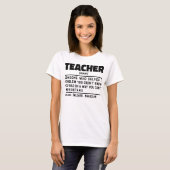 Teacher Noun Definition Instructor Inspirerend T-shirt (Voorkant volledig)