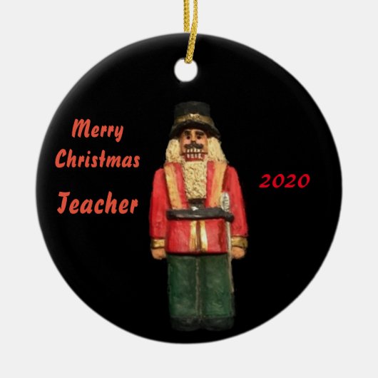 TEACHER NUTCRACKER 2020 XMAS COLLECTOR-ORNAMENT KERAMISCH ORNAMENT (Voorkant)
