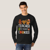 Teacher Of Smart Cookies Cute Gingerbread Christma T-shirt (Voorkant volledig)