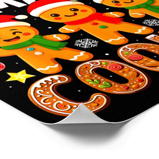 Teacher Of Smart Cookies Funny Gingerbread Teacher Poster (Hoek)