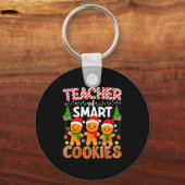 Teacher Of Smart Cookies Funny Gingerbread Teacher Sleutelhanger (Voorkant)