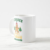 Teacher of Smart Cookies Funny Teacher Christmas Koffiemok (Voorkant links)