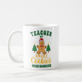 Teacher of Smart Cookies Funny Teacher Christmas Koffiemok (Links)