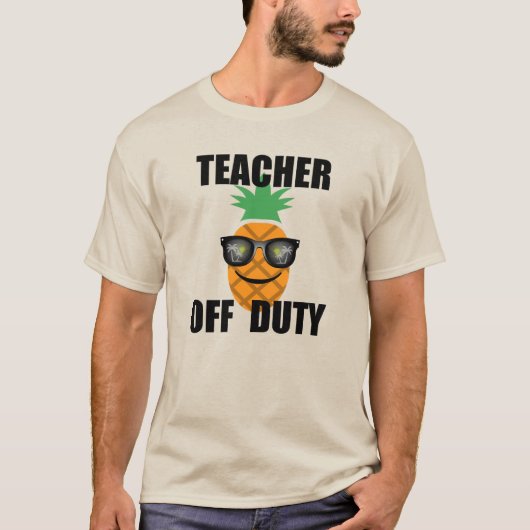 Teacher Off Duty Design - Mannen T-shirt (Voorkant)