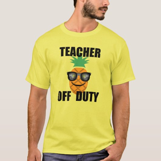 Teacher Off Duty Design - Mannen T-shirt (Voorkant)