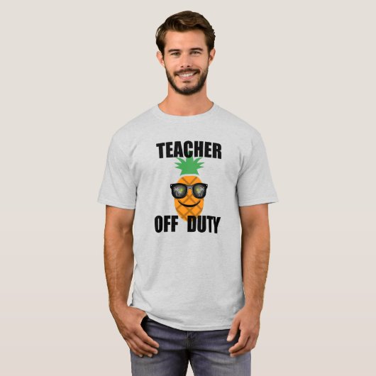 Teacher Off Duty Design - Mannen T-shirt (Voorkant volledig)
