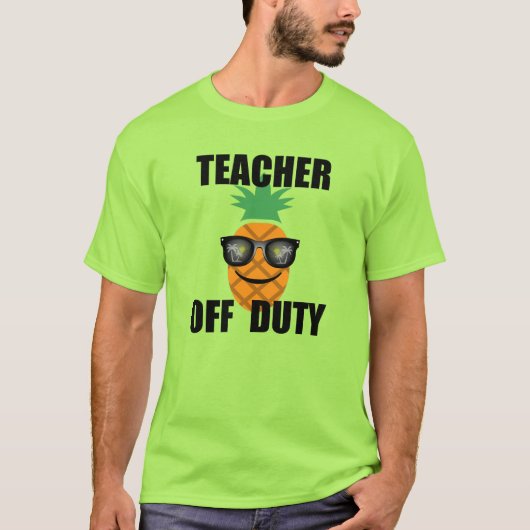 Teacher Off Duty Design - Mannen T-shirt (Voorkant)
