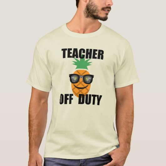 Teacher Off Duty Design - Mannen T-shirt (Voorkant)