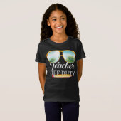 Teacher Off Duty Sunglasses Beach Sunset T-shirt (Voorkant volledig)