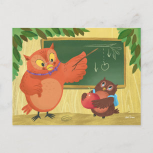 Teacher Owl Blank Briefkaart