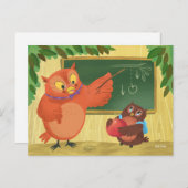 Teacher Owl Blank Briefkaart (Voorkant / Achterkant)