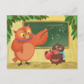 Teacher Owl Blank Briefkaart (Voorkant)
